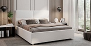 Кровать Perrino Сантана (Bravo White, 140х200, ножки 5 см хром, решетка Стандарт, без ящика)